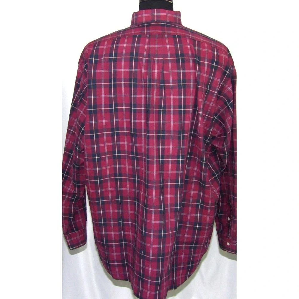 Polo Ralph Lauren BLAKE Long Sleeved Plaid Button Up Shirt Men's XL